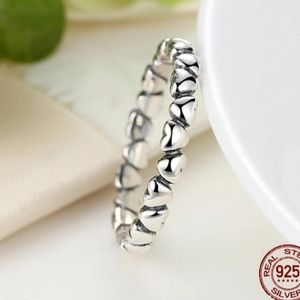 S925 Forever Love Heart Adjustable Ring